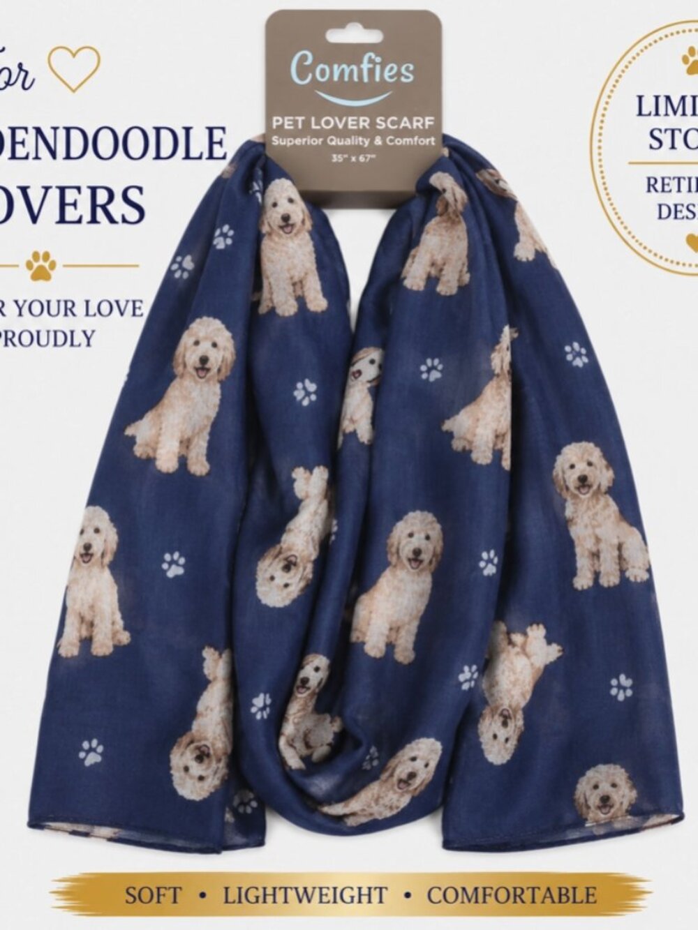 Comfies Golden doodle scarf
